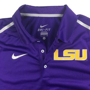 Nike Dri Fit LSU Elite Polo w/Tags